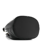 Calfskin Matelasse Sylvie Web GG Marmont Bucket Bag Black