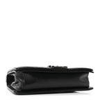 Calfskin Crystal Embossed Medium Boy Flap Black