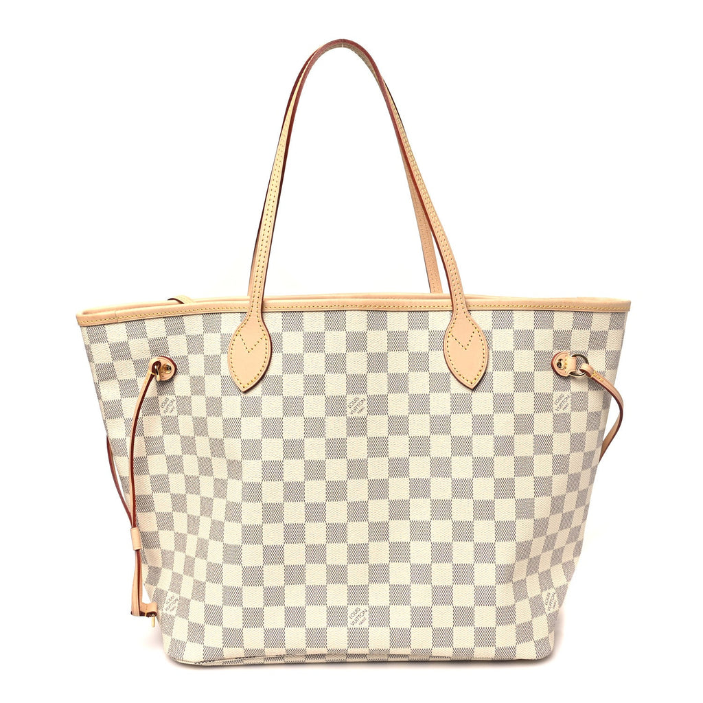 Damier Azur Neo Neverfull MM Rose Ballerine