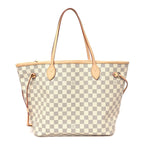 Damier Azur Neo Neverfull MM Rose Ballerine