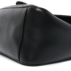 Calfskin Matelasse Small GG Marmont Top Handle Shoulder Bag Black