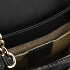 Microguccissima Mini Emily Chain Shoulder Bag Black