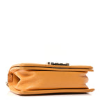 Caviar Quilted Small Boy Flap Yellow