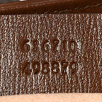 GG Supreme Monogram Azalea Calfskin Web Medium Jackie 1961 Hobo Beige Ebony Brown Sugar
