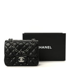 Caviar Quilted Mini Square Flap Black