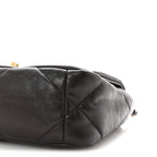 Lambskin Quilted Medium Chanel 19 Flap Dark Brown