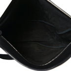 Grained Calfskin Large Slouchy Banana Bag Black