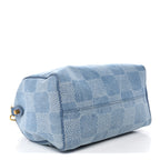 Damier Denim 3D Speedy Bandouliere 30 Denim Blue
