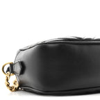 Calfskin Matelasse Small GG Marmont Chain Shoulder Bag Black