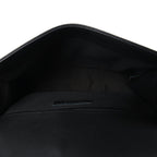 Lambskin Braided Woven Medium Boy Flap Black