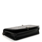 Caviar Quilted Boy Wallet On Chain WOC Black
