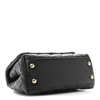 Caviar Quilted Extra Mini Coco Handle Flap Black
