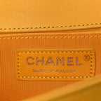 Lambskin Quilted Medium Boy Flap Yellow