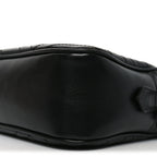 Calfskin Matelasse Monochrome Small GG Marmont Chain Shoulder Bag Black