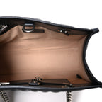 Calfskin Matelasse Aria Small GG Marmont Shoulder Tote Black