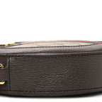GG Supreme Monogram Web Mini Ophidia Round Shoulder Bag Brown