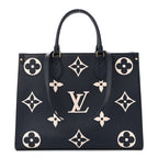 Empreinte Monogram Giant Onthego MM Navy Creme