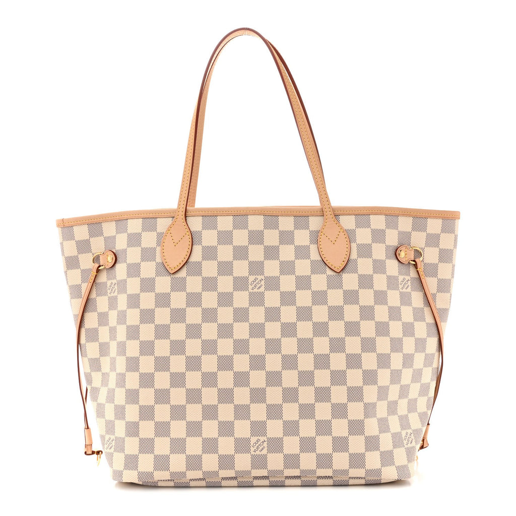 Damier Azur Neo Neverfull MM Rose Ballerine