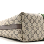 GG Supreme Monogram Medium Ophidia Tote Bag Brown