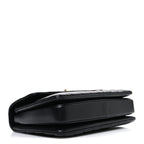 Lambskin Chevron Quilted Small Trendy CC Flap Dual Handle Bag Black