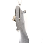 Textured Calfskin Crystal Mini Dionysus Shoulder Bag Mystic White