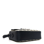 GG Supreme Monogram Textured Dollar Calfskin Small Horsebit 1955 Shoulder Bag Beige Blue