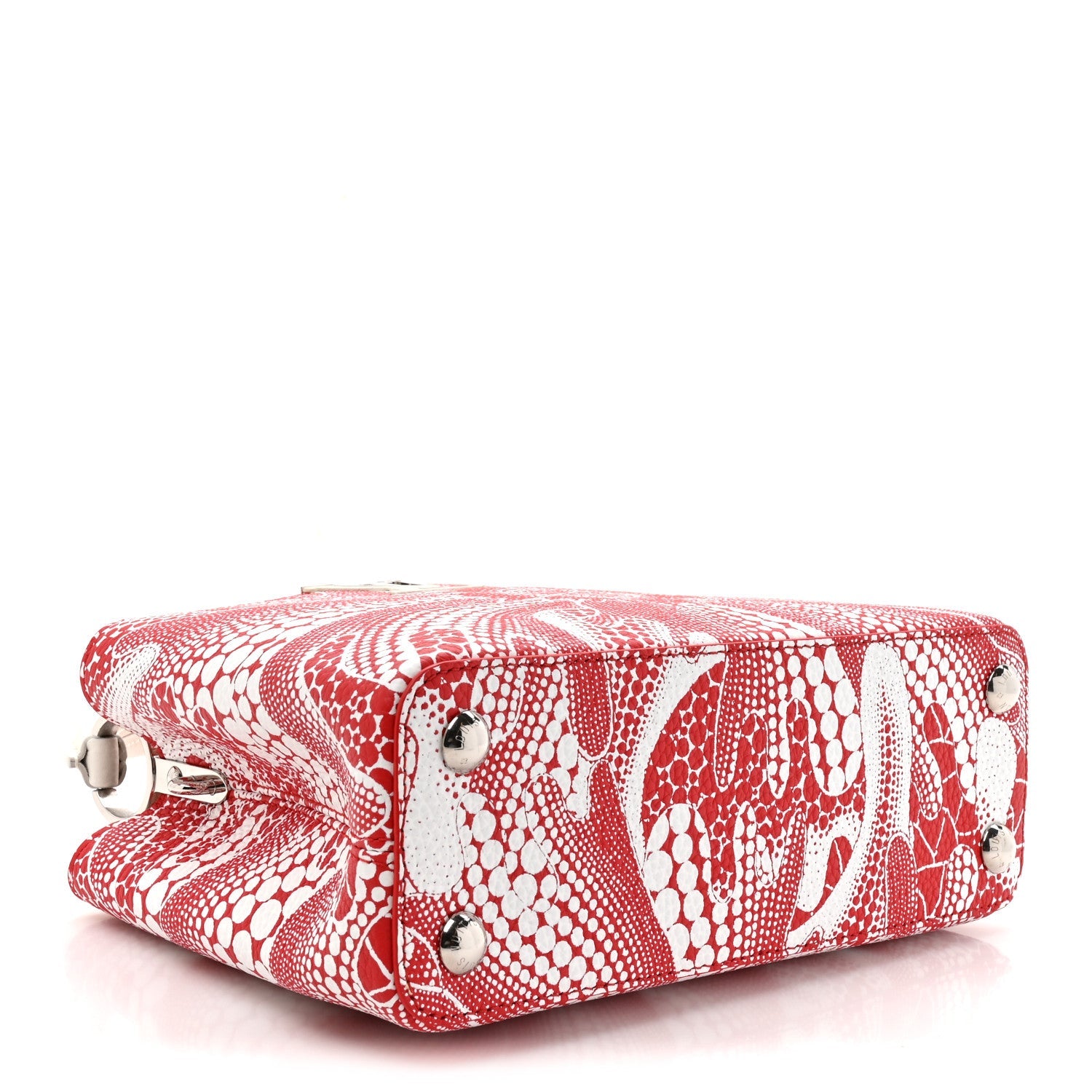 LV X YK Taurillon Psychedelic Flower Capucines BB Rouge