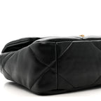 Lambskin Quilted Medium Chanel 19 Flap Black