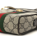 GG Supreme Monogram Web Mini Ophidia Messenger Brown