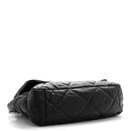 Goatskin Quilted Maxi Chanel 19 Flap Black