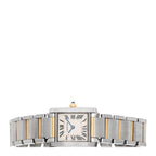 Stainless Steel 18K Yellow Gold 20mm Tank Francaise Quartz Watch