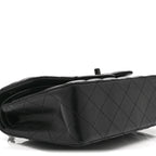 Lambskin Quilted Small Double Flap So Black
