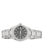 Stainless Steel 18K White Gold 31mm Oyster Perpetual Datejust Watch Black 178274