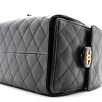 Caviar Quilted Small Chanel 25 Handbag Black