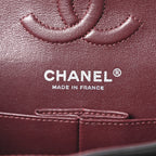 Lambskin Quilted Small Double Flap Black