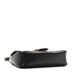 Calfskin Matelasse Small GG Marmont Shoulder Bag Black
