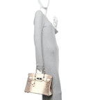 Matte Niloticus Crocodile Himalaya Birkin 30 Blanc