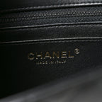 Lambskin Quilted Mini Rectangular Flap Black
