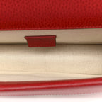 Dollar Calfskin Enamel Dionysus Shoulder Bag Hibiscus Red Electric Blue