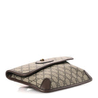 GG Supreme Monogram Neo Vintage Web Belt Bag Brown