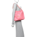 Shiny Calfskin Quilted Small Chanel 22 Coral Pink