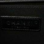 Calfskin Quilted Medium Boy Flap Black