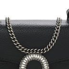 Dollar Calfskin Crystal Mini Dionysus Top Handle Bag Black Crystal