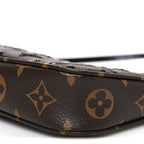 Monogram Sequins Pochette Accessories Black