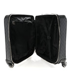 GG Supreme Monogram Gran Turismo Suitcase Black Grey