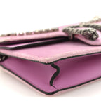 Velvet Crystal Super Mini Dionysus Shoulder Bag Malva