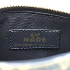 X NIGO Taurillon Monogram Denim Drip Keepall XS Blue