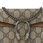GG Supreme Monogram Super Mini Dionysus Shoulder Bag Taupe