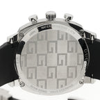 Stainless Steel Rubber 40mm Grip Quartz Watch Black