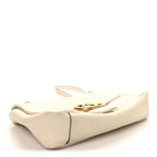 Calfskin Matelasse Medium GG Marmont Shoulder Bag White